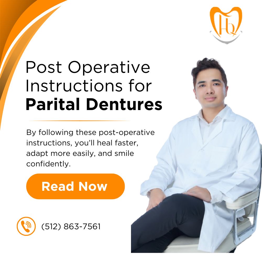 Post Operative Instructions for Partial Dentures