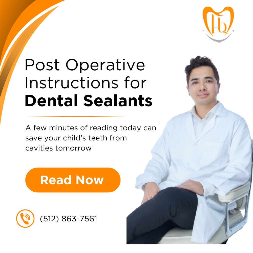 Post operative instructions for Fluoride